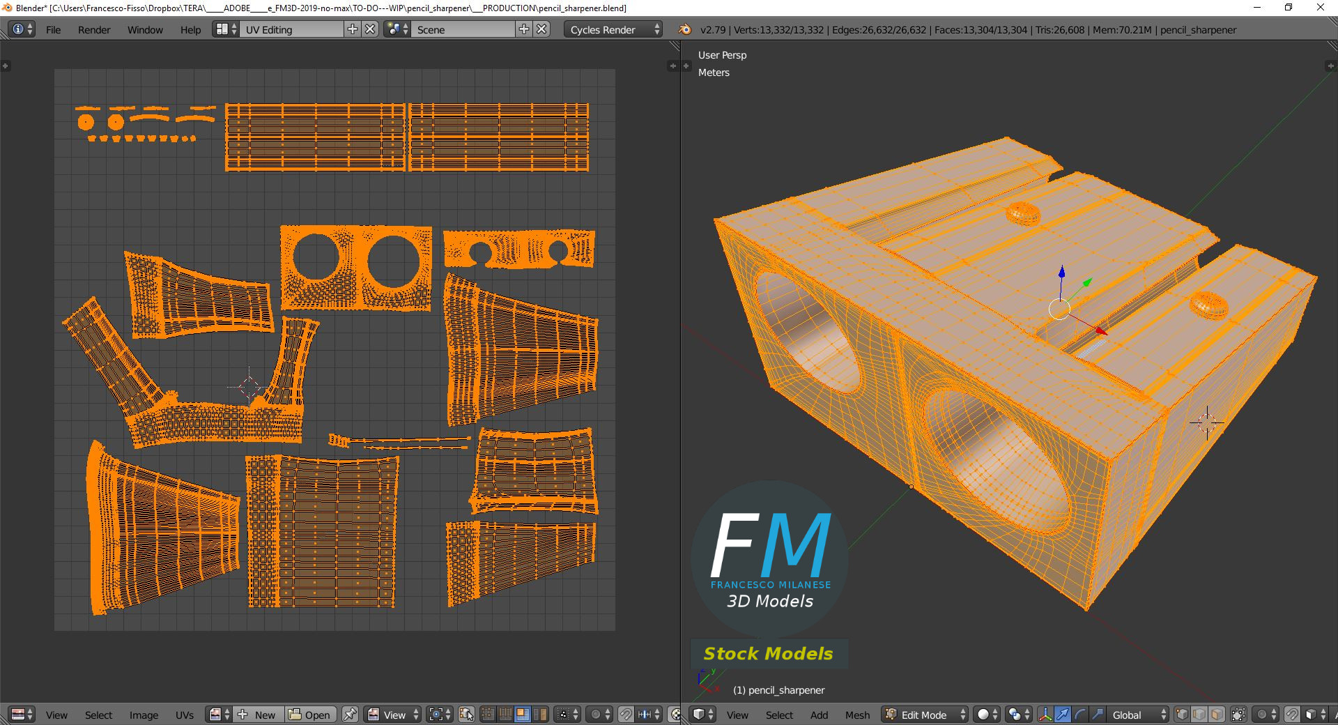 3D-Modell - Doppelspitzer - 10