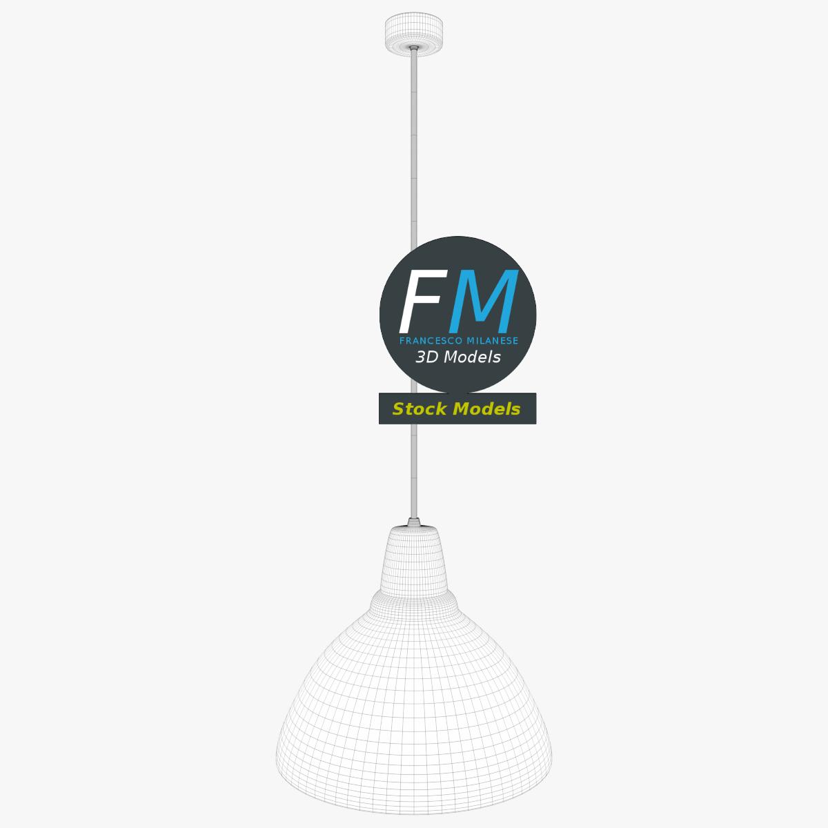 3D-Modell - Metall-Pendelleuchte - 07