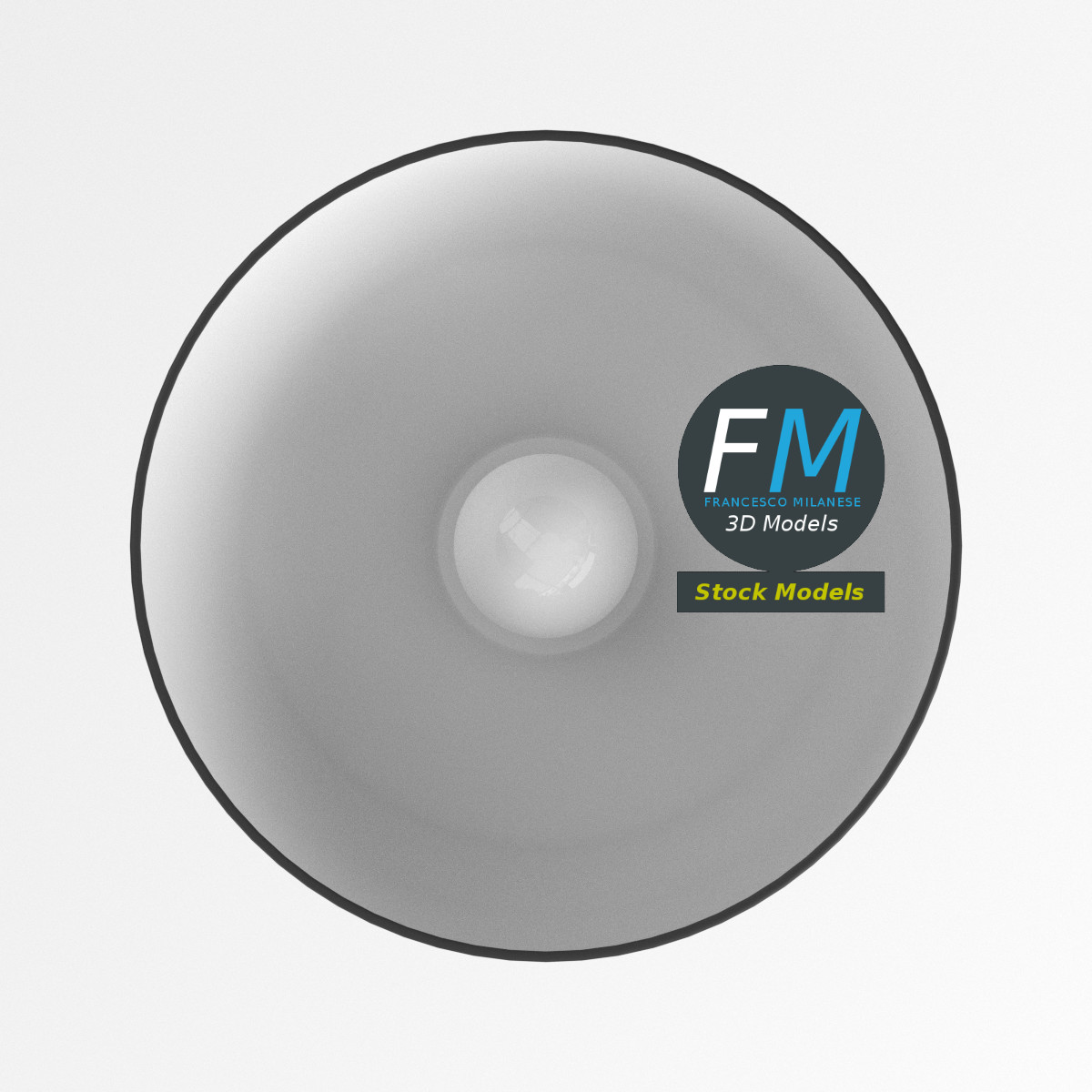 3D-Modell - Schwarze Pendelleuchte - 06
