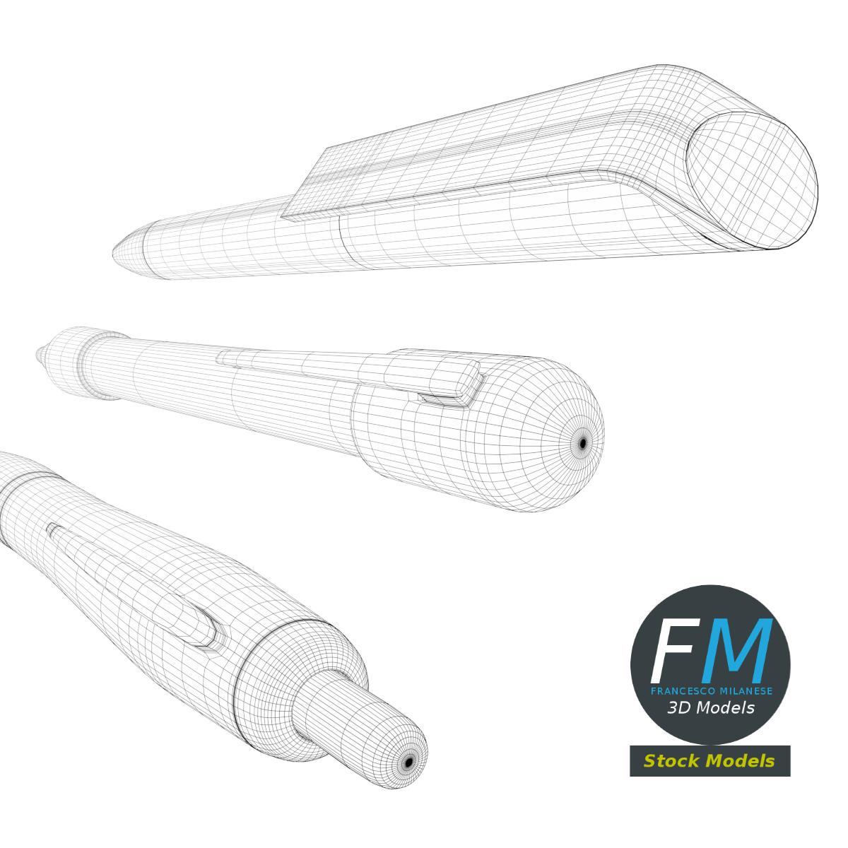 3D-Modell - Kugelschreiber-Set - 08
