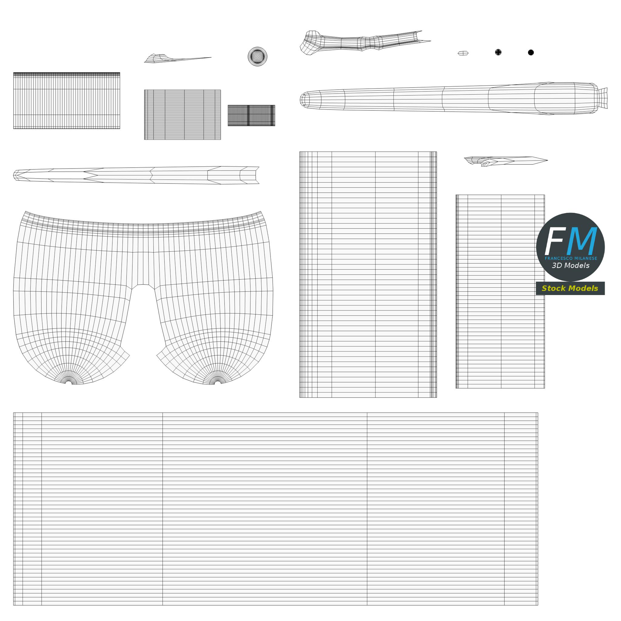 3D-Modell - Kugelschreiber-Set - 12