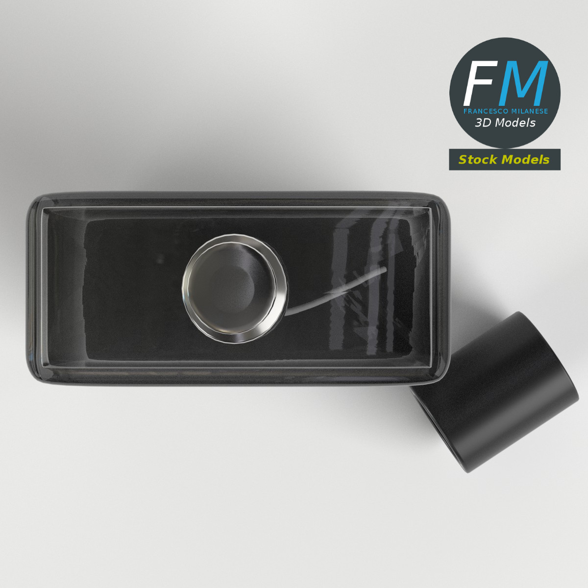 3D-Modell - Parfümflasche mit Zerstäuber - 06