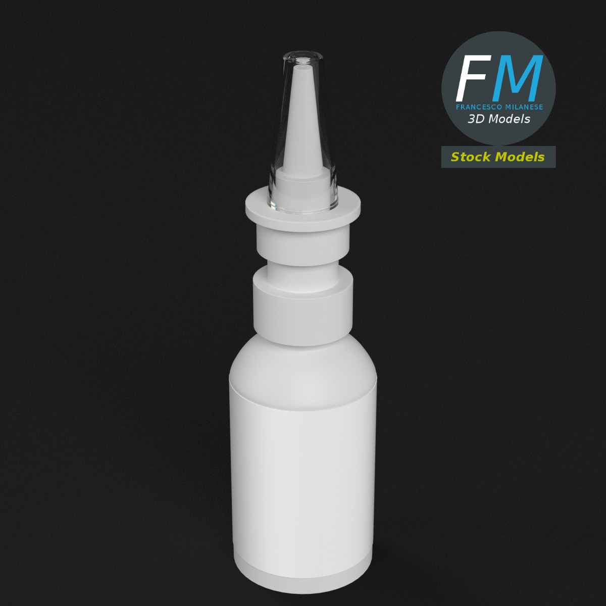 3D-Modell - Pharmazeutische Sprühflasche - 02