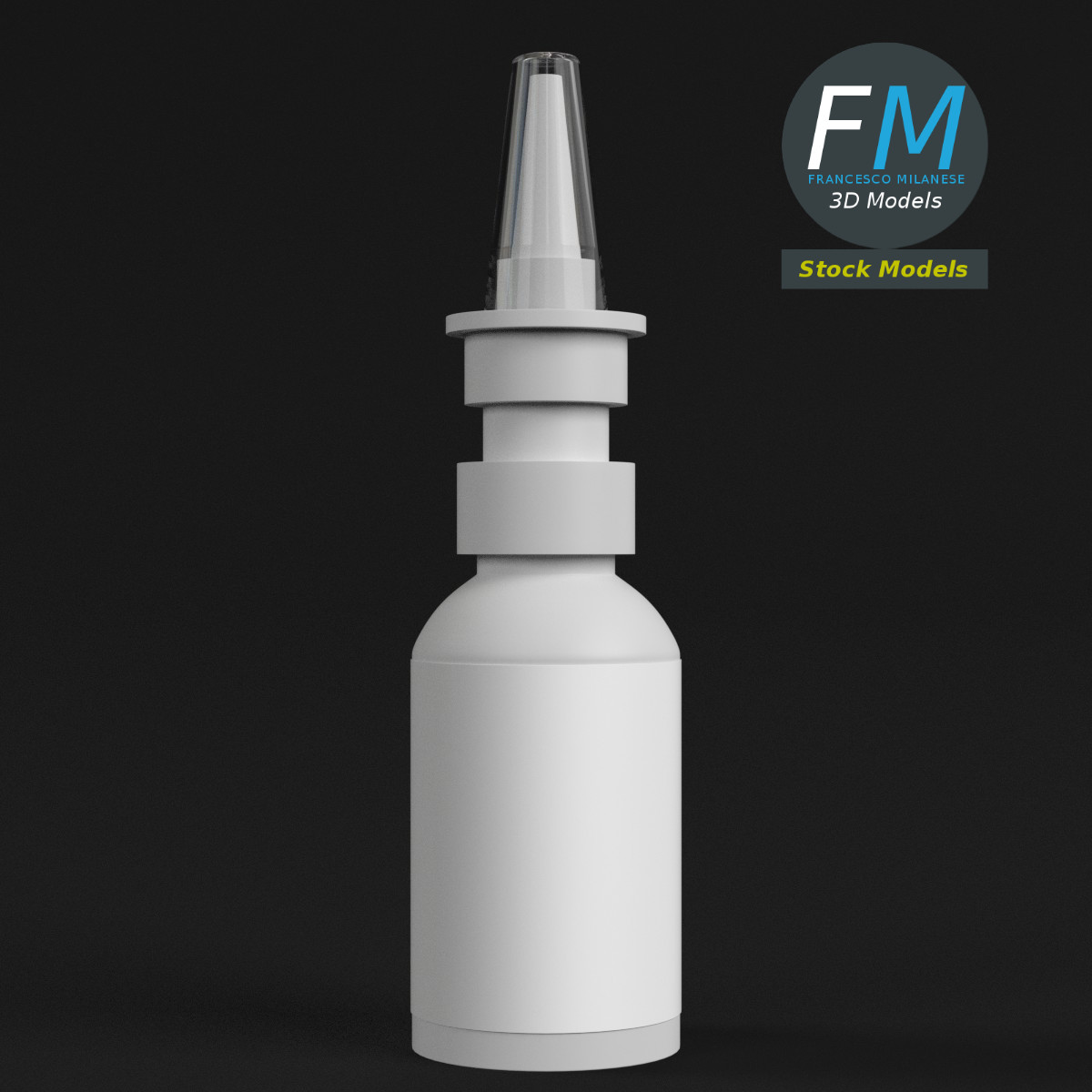 3D-Modell - Pharmazeutische Sprühflasche - 03