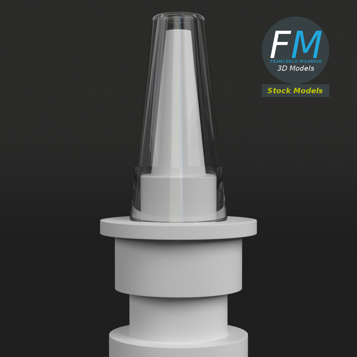 3D-Modell - Pharmazeutische Sprühflasche - 04