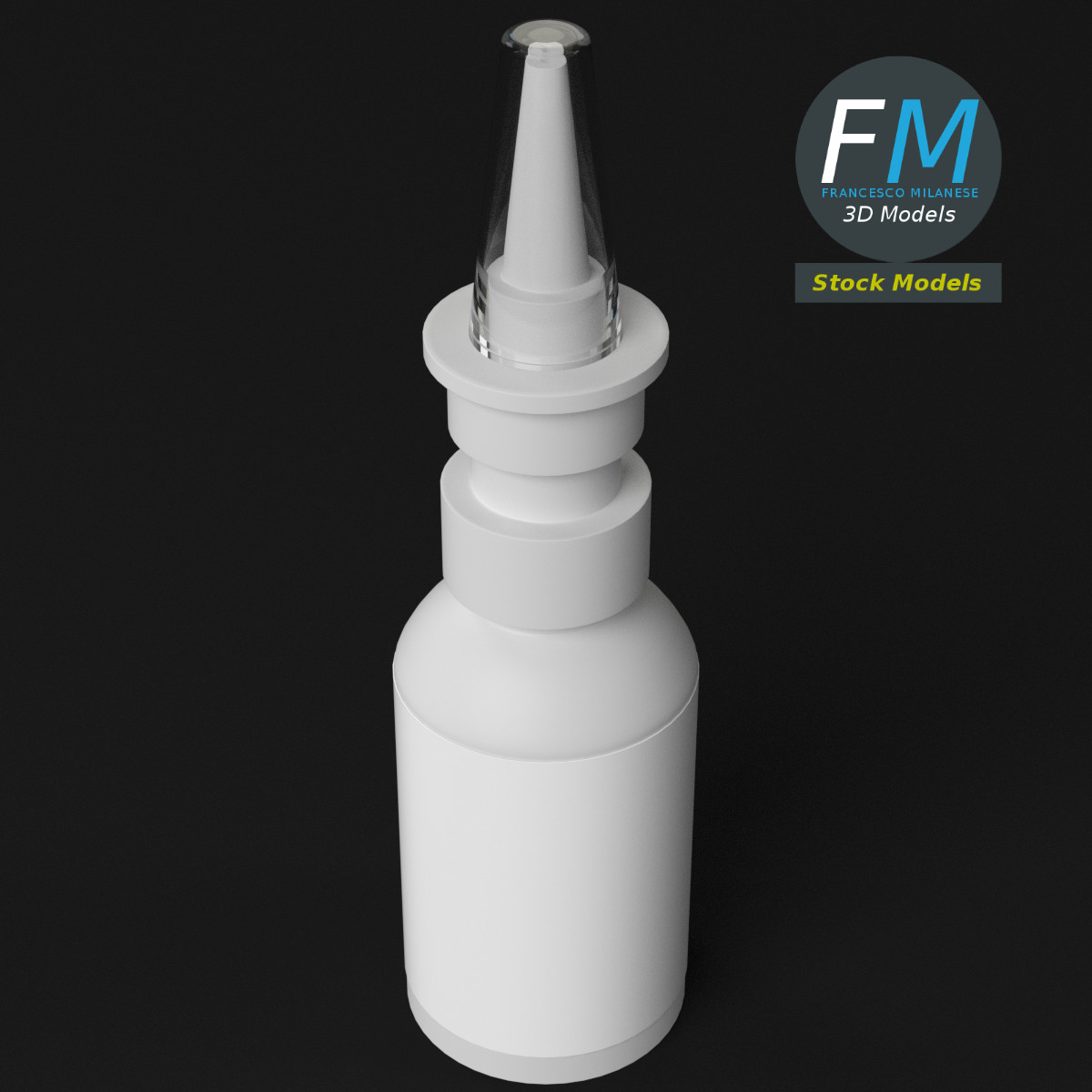 3D-Modell - Pharmazeutische Sprühflasche - 05