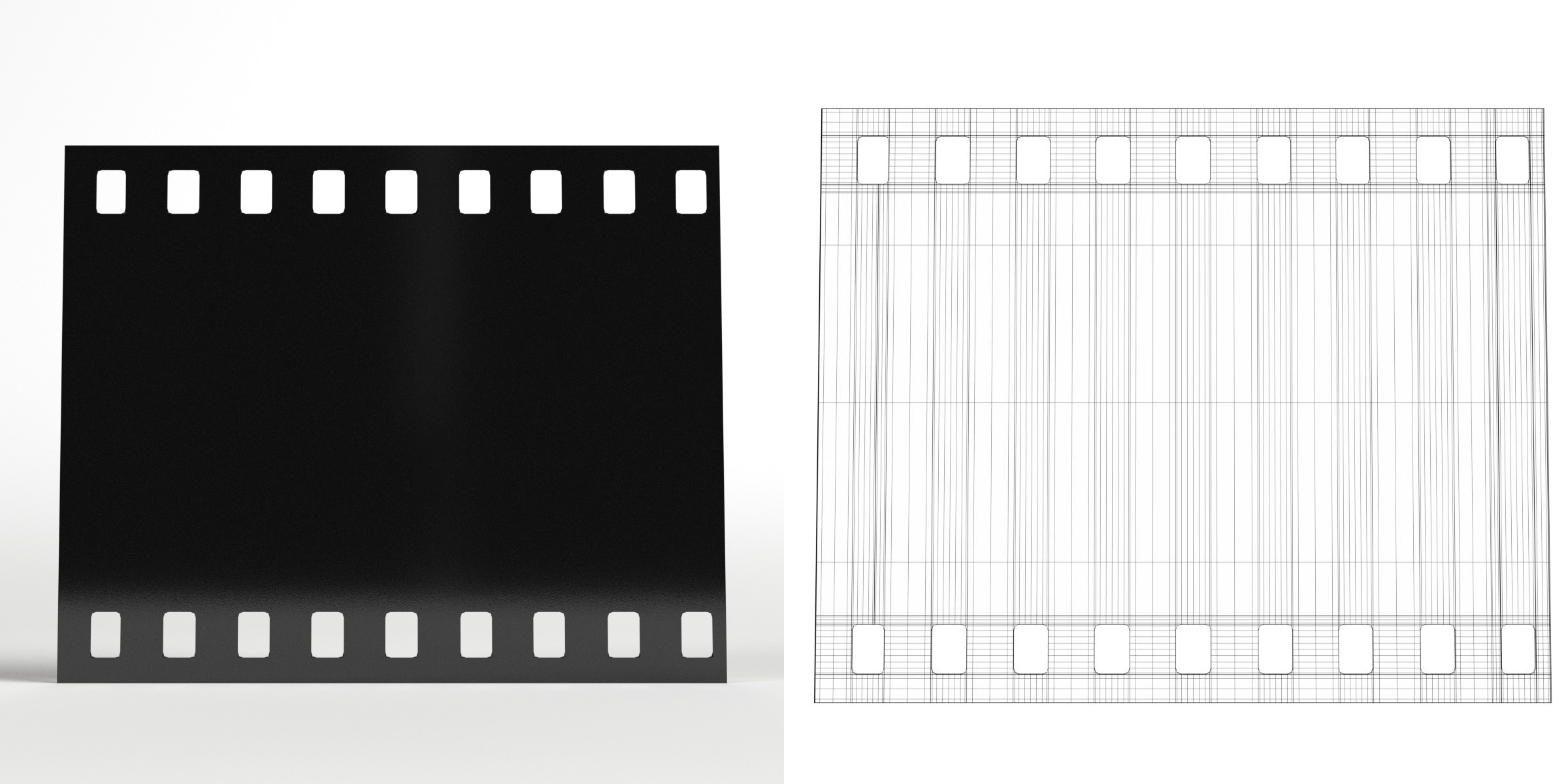 3D-Modell - Fotografischer Filmstreifen