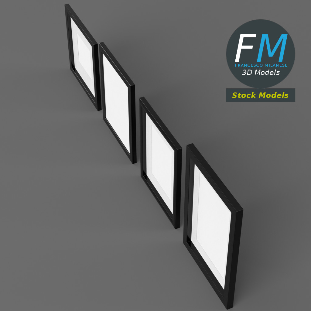 3D-Modell - Fotorahmen-Set - 05