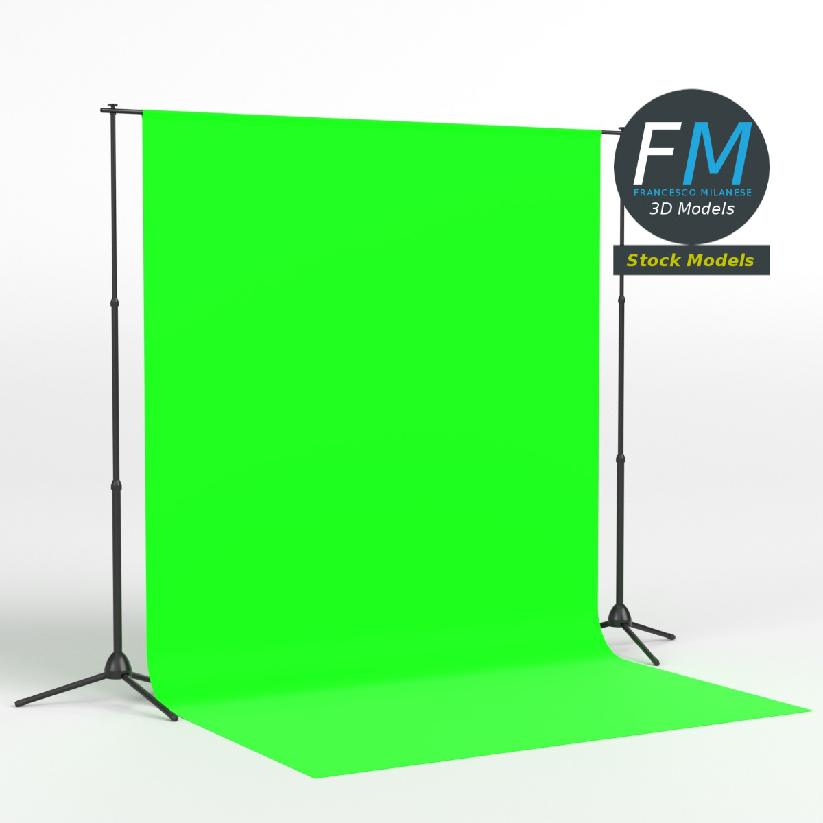 3D-Modell - Fotohintergrund-Stativ - 01