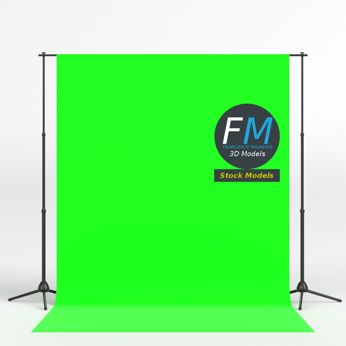 3D-Modell - Fotohintergrund-Stativ - 03