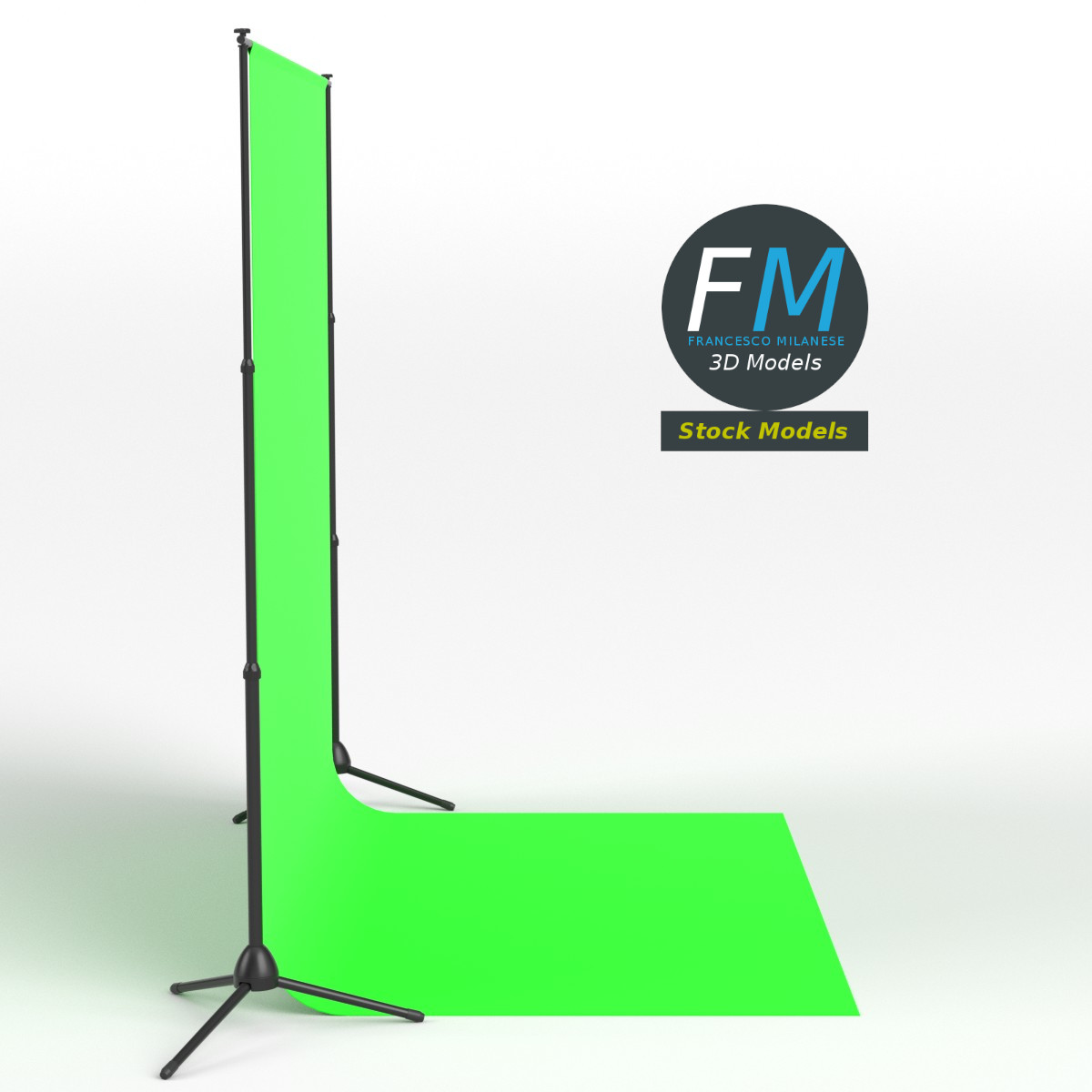 3D-Modell - Fotohintergrund-Stativ - 04