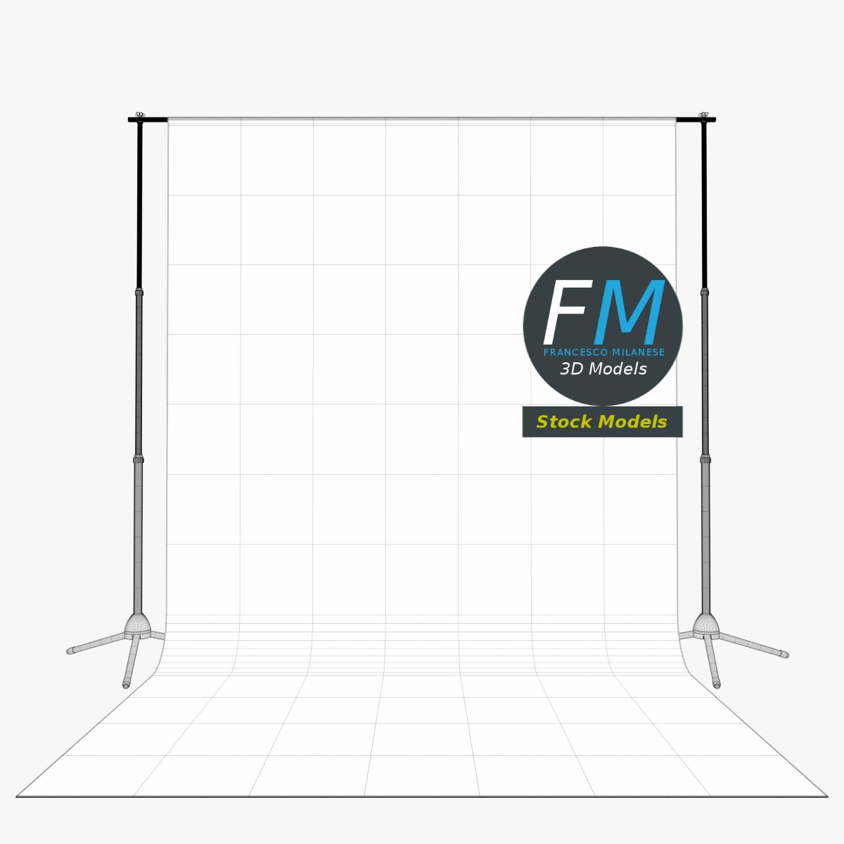 3D-Modell - Fotohintergrund-Stativ - 07