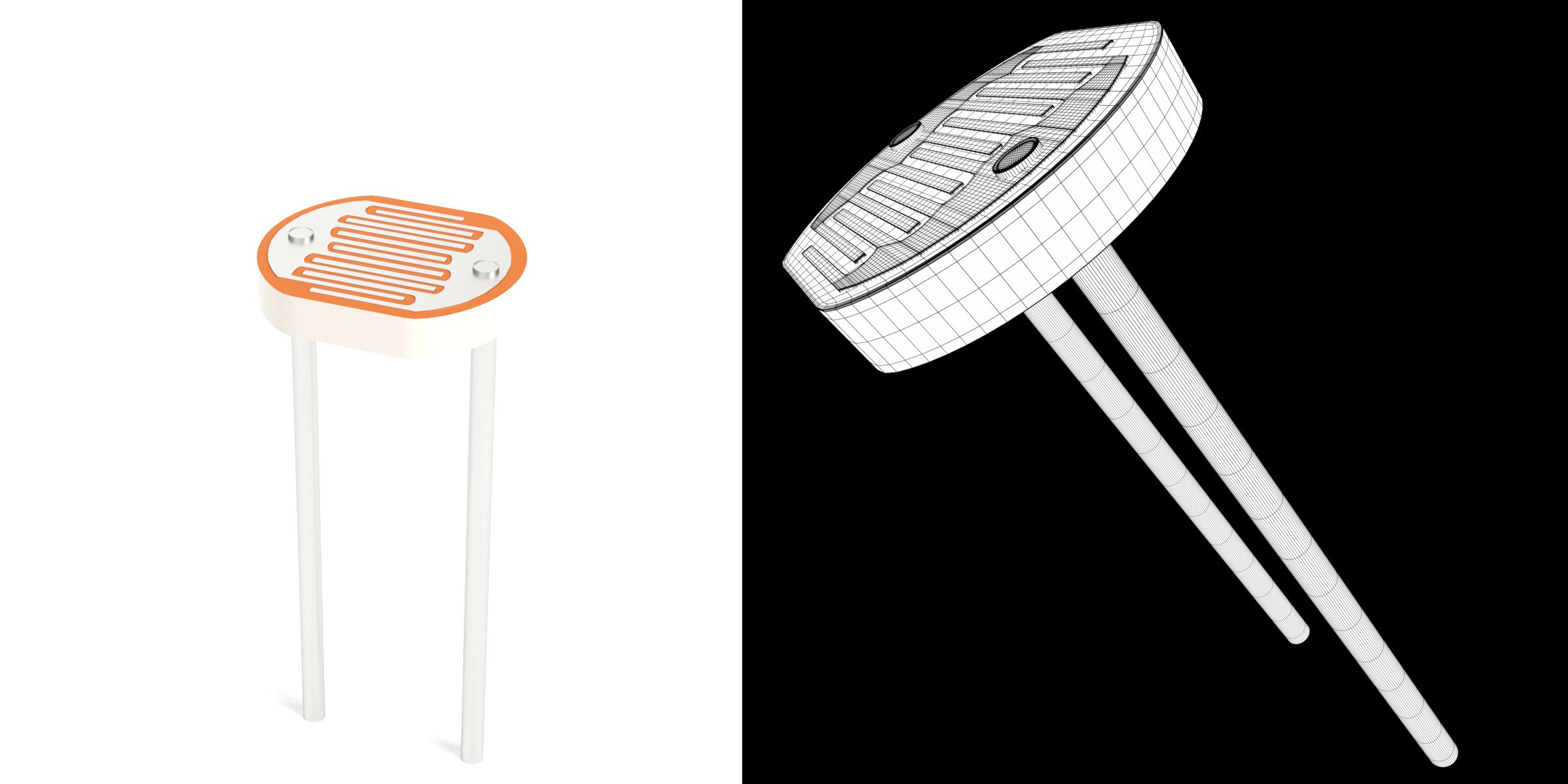 3D-Modell - Fotowiderstand