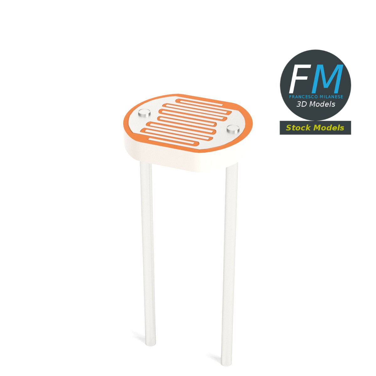 3D-Modell - Fotowiderstand - 01