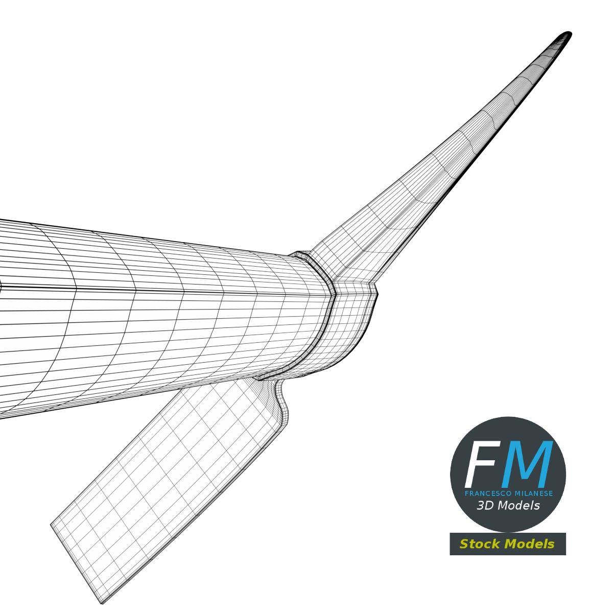 3D-Modell - Kreuzhacke mit Breitem Blatt - 08
