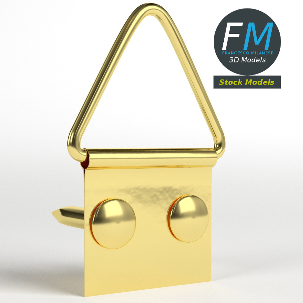 3D-Modell - Bilderrahmen-Aufhänger-Set - 01