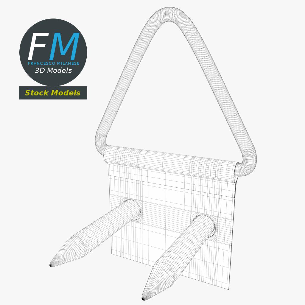 3D-Modell - Bilderrahmen-Aufhänger-Set - 08