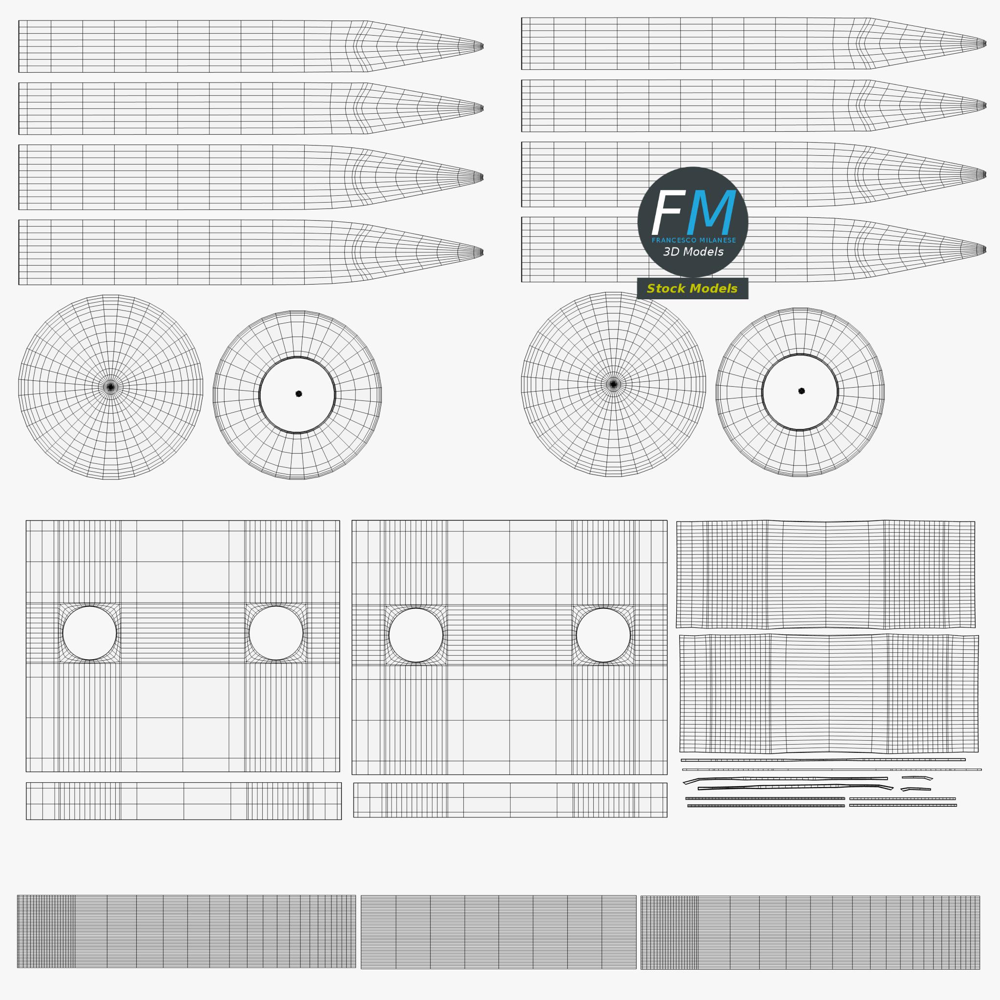 3D-Modell - Bilderrahmen-Aufhänger-Set - 11 3D-Modell - Bilderrahmen-Aufhänger-Set - 11