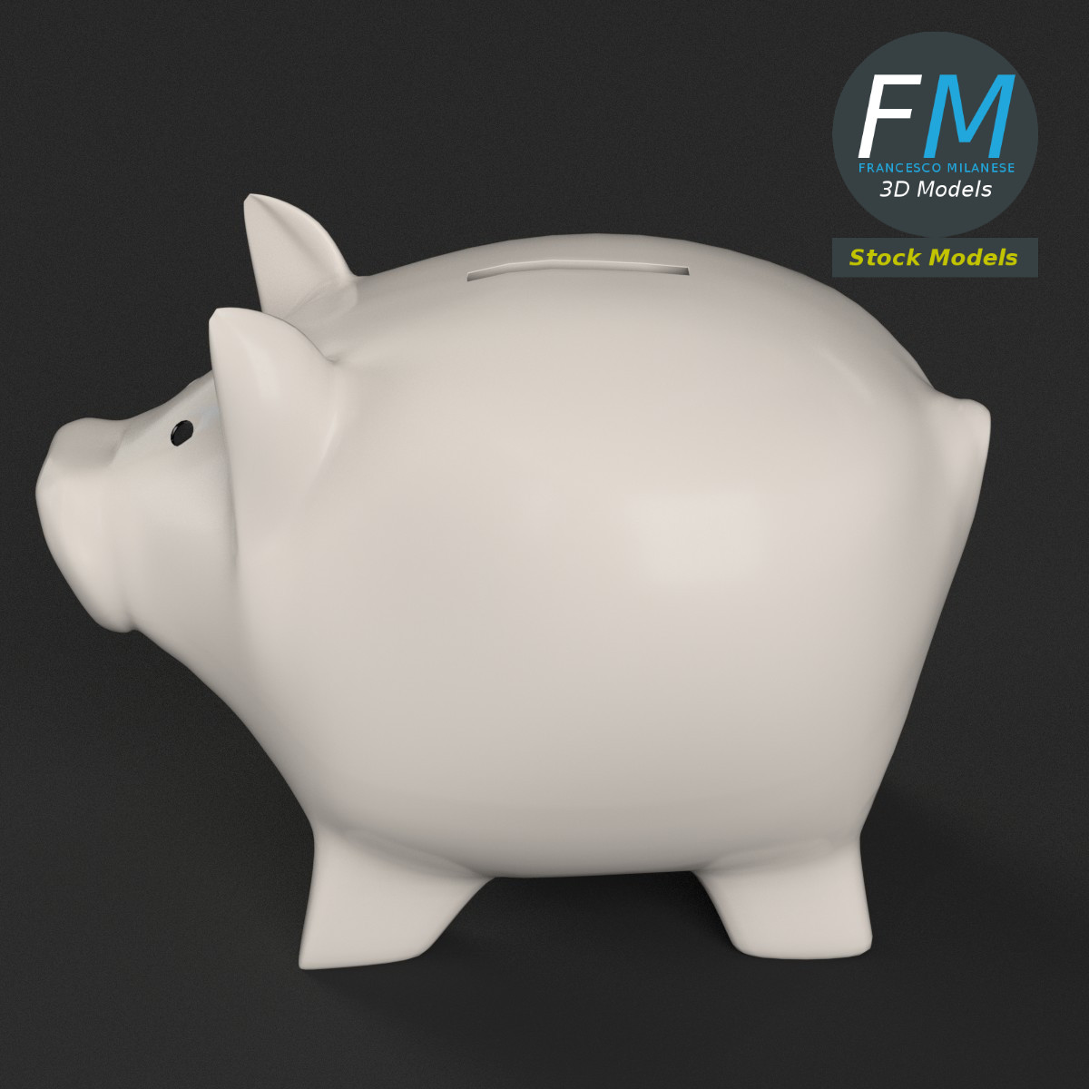 3D-Modell - Sparschwein - 02
