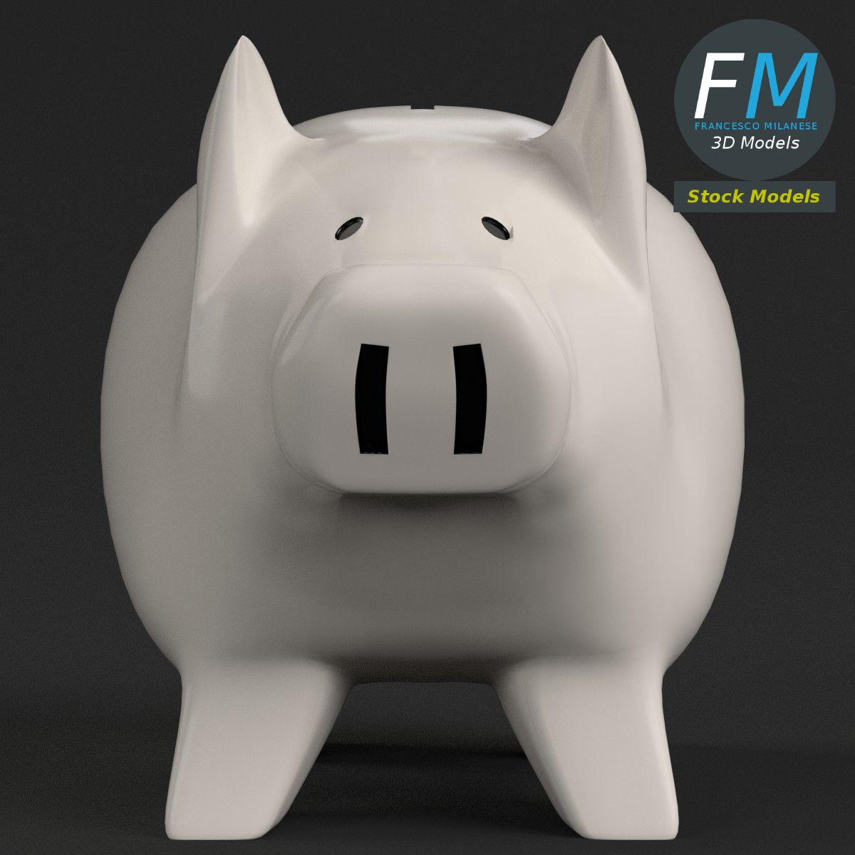 3D-Modell - Sparschwein - 03