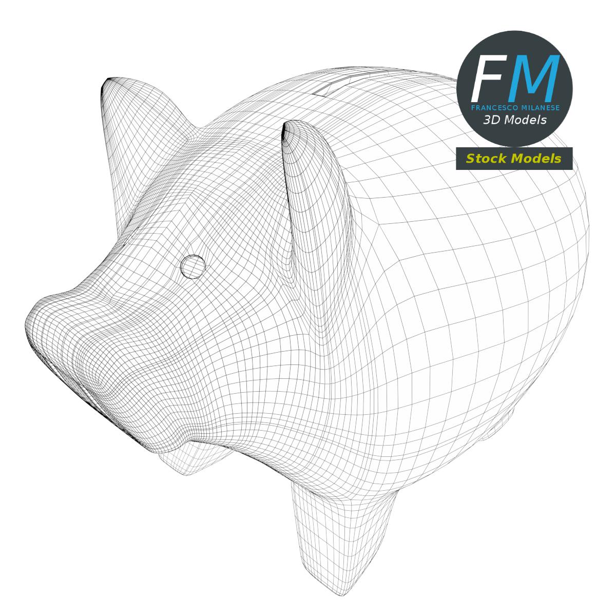 3D-Modell - Sparschwein - 07