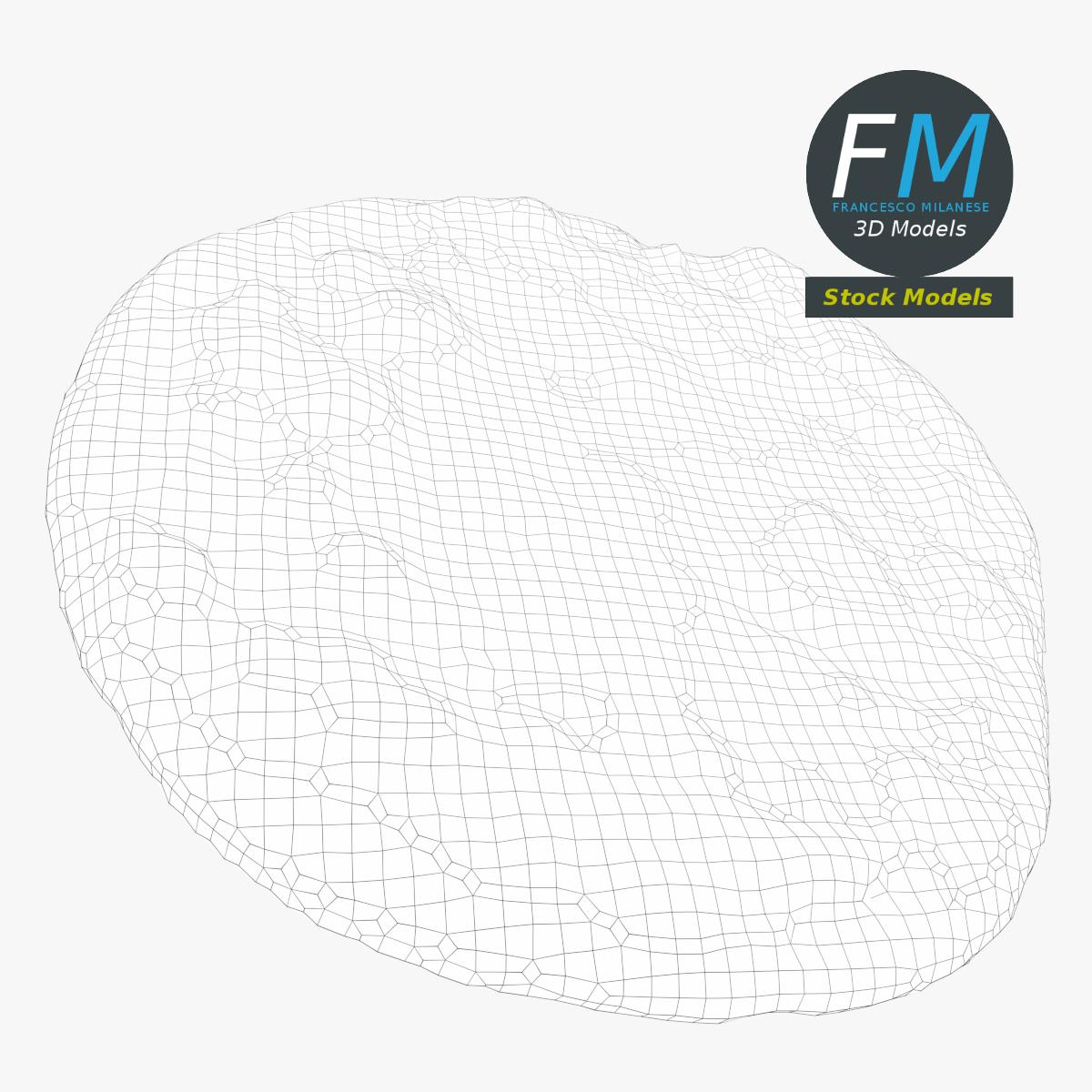 3D-Modell - Käsepizza - 07