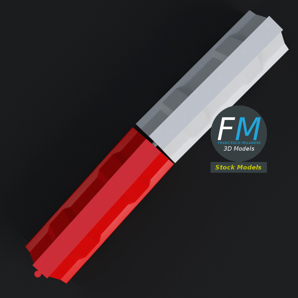 3D-Modell - Straßenbarrieren aus Kunststoff - 06