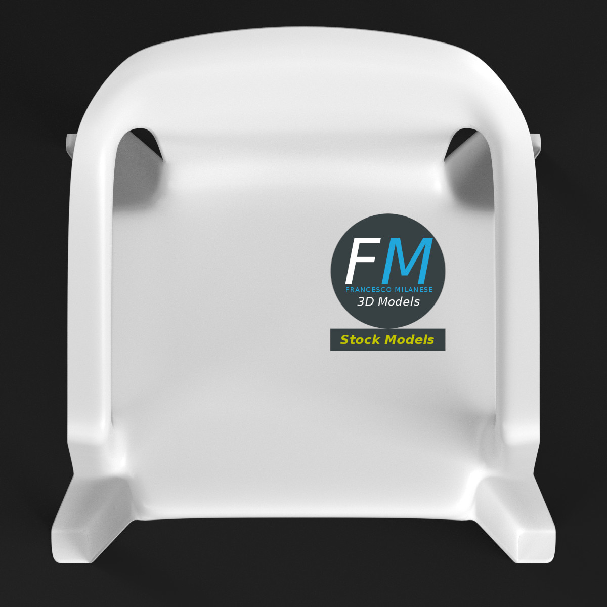 3D-Modell - Kunststoffstuhl - 06