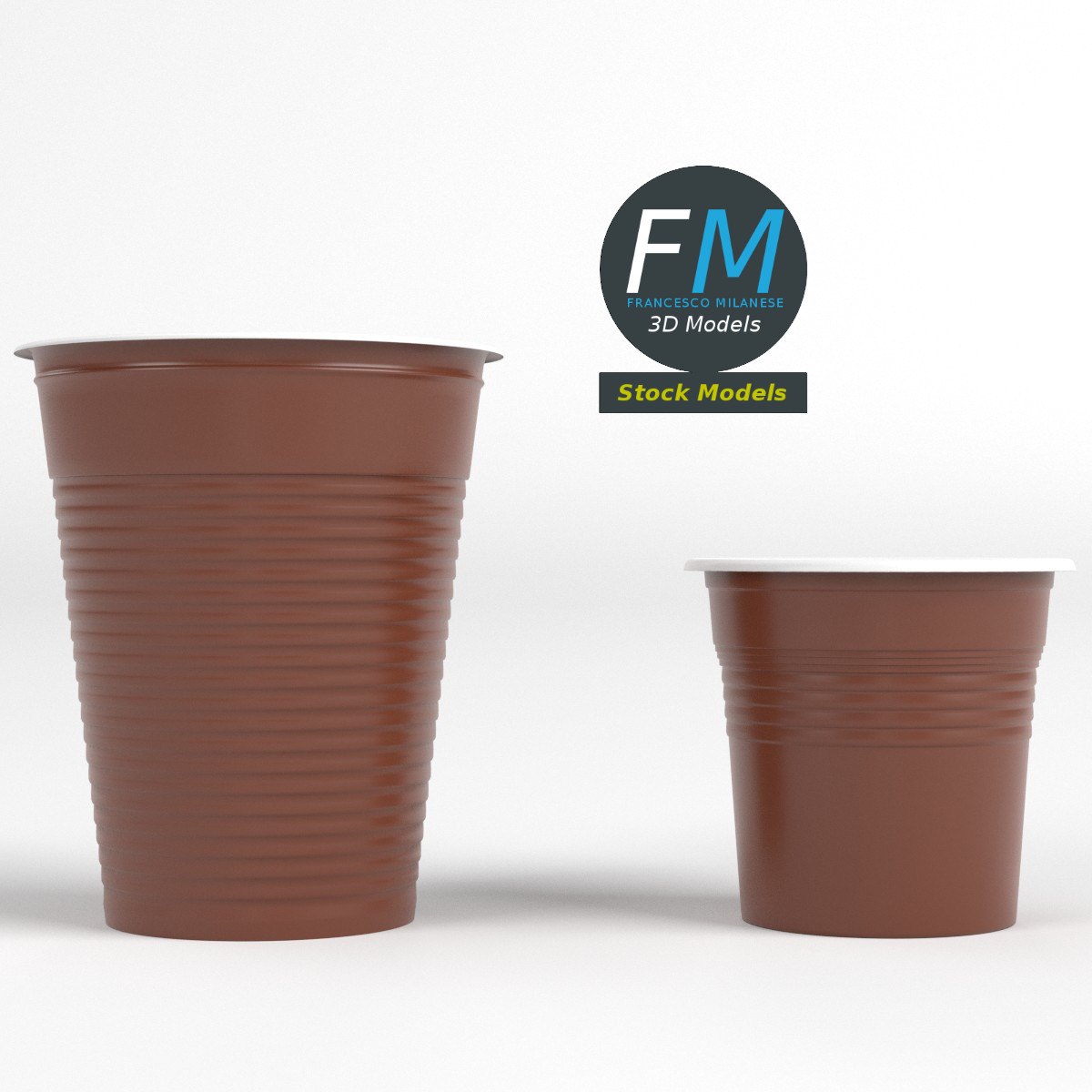 3D-Modell - Kunststoffbecher-Set - 03