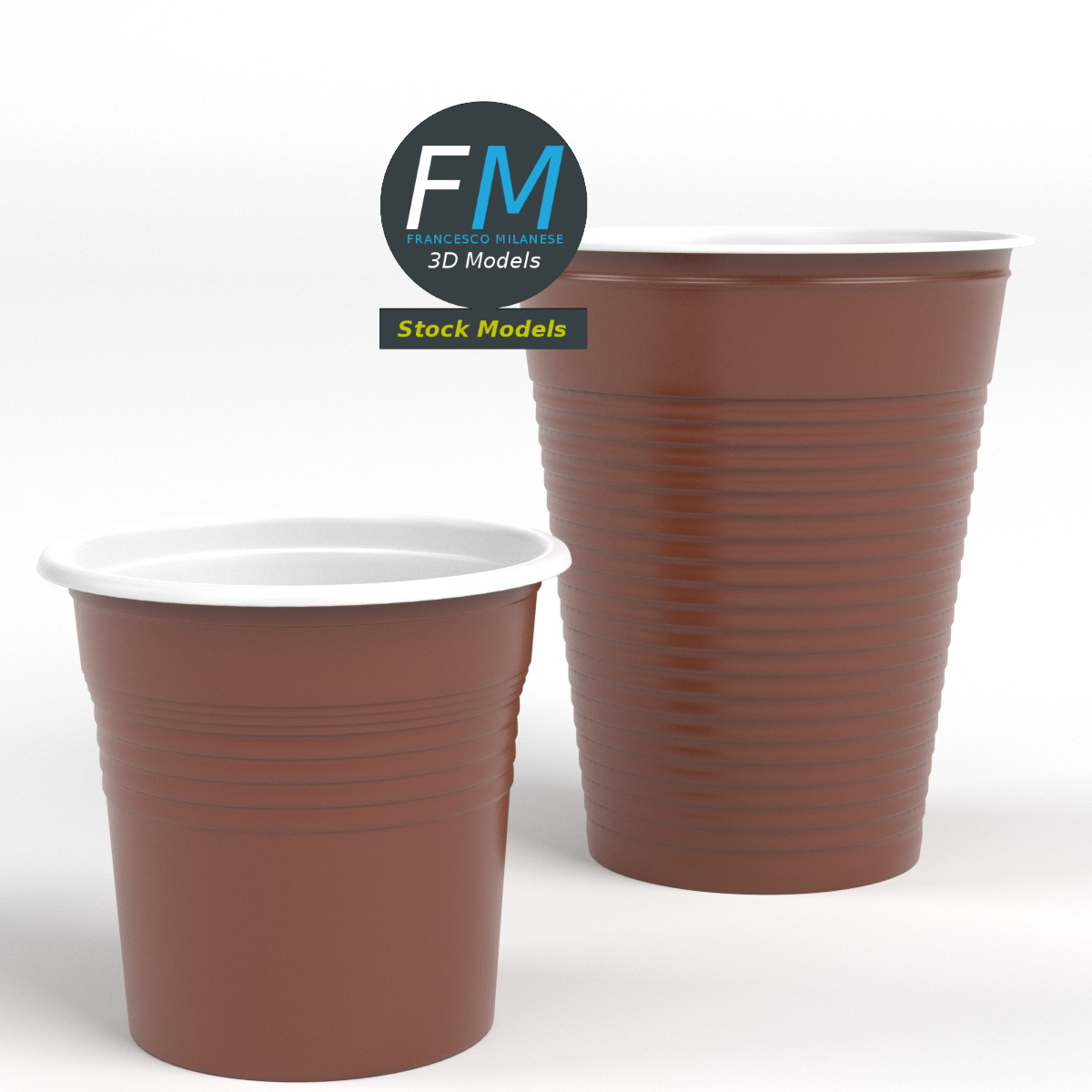 3D-Modell - Kunststoffbecher-Set - 04