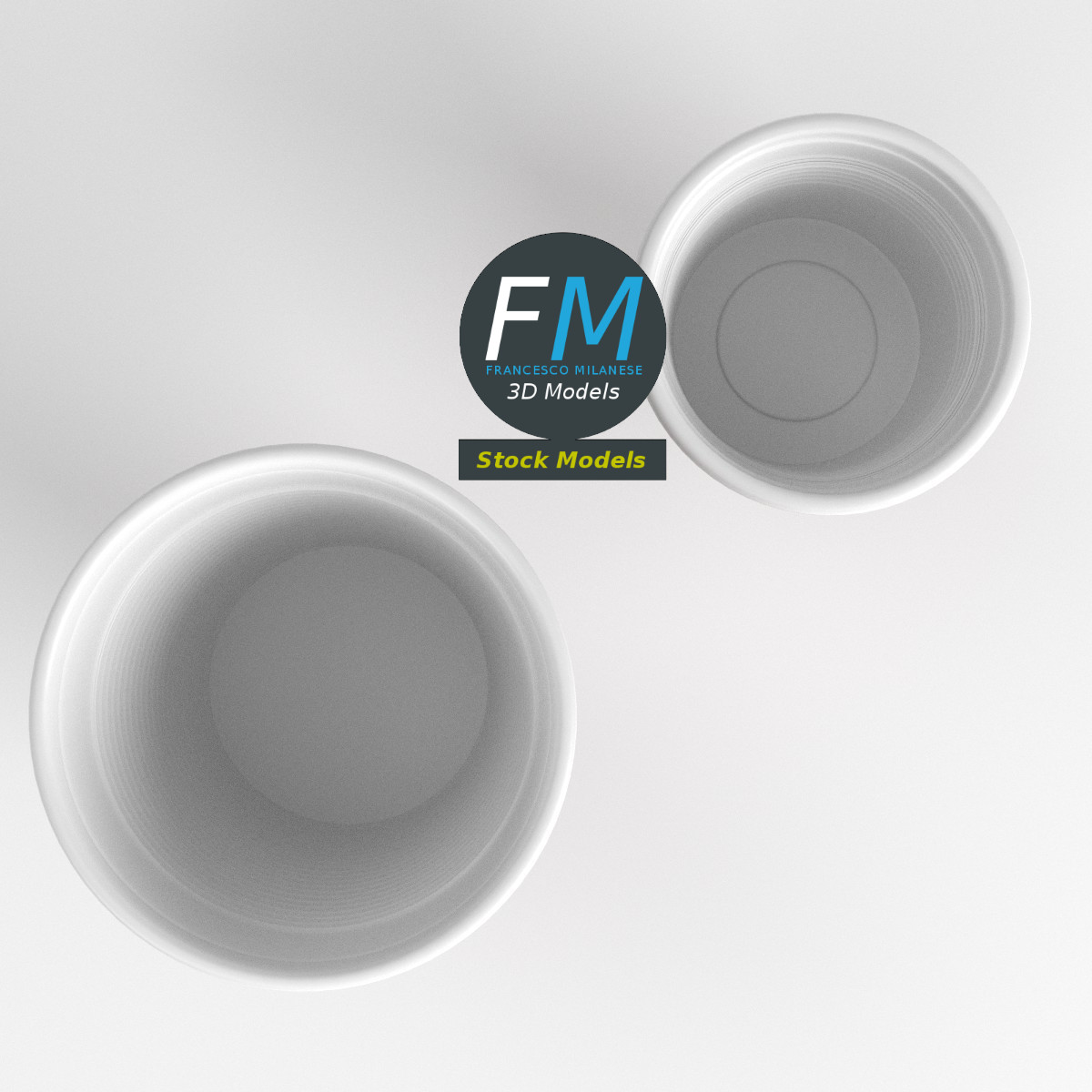 3D-Modell - Kunststoffbecher-Set - 06