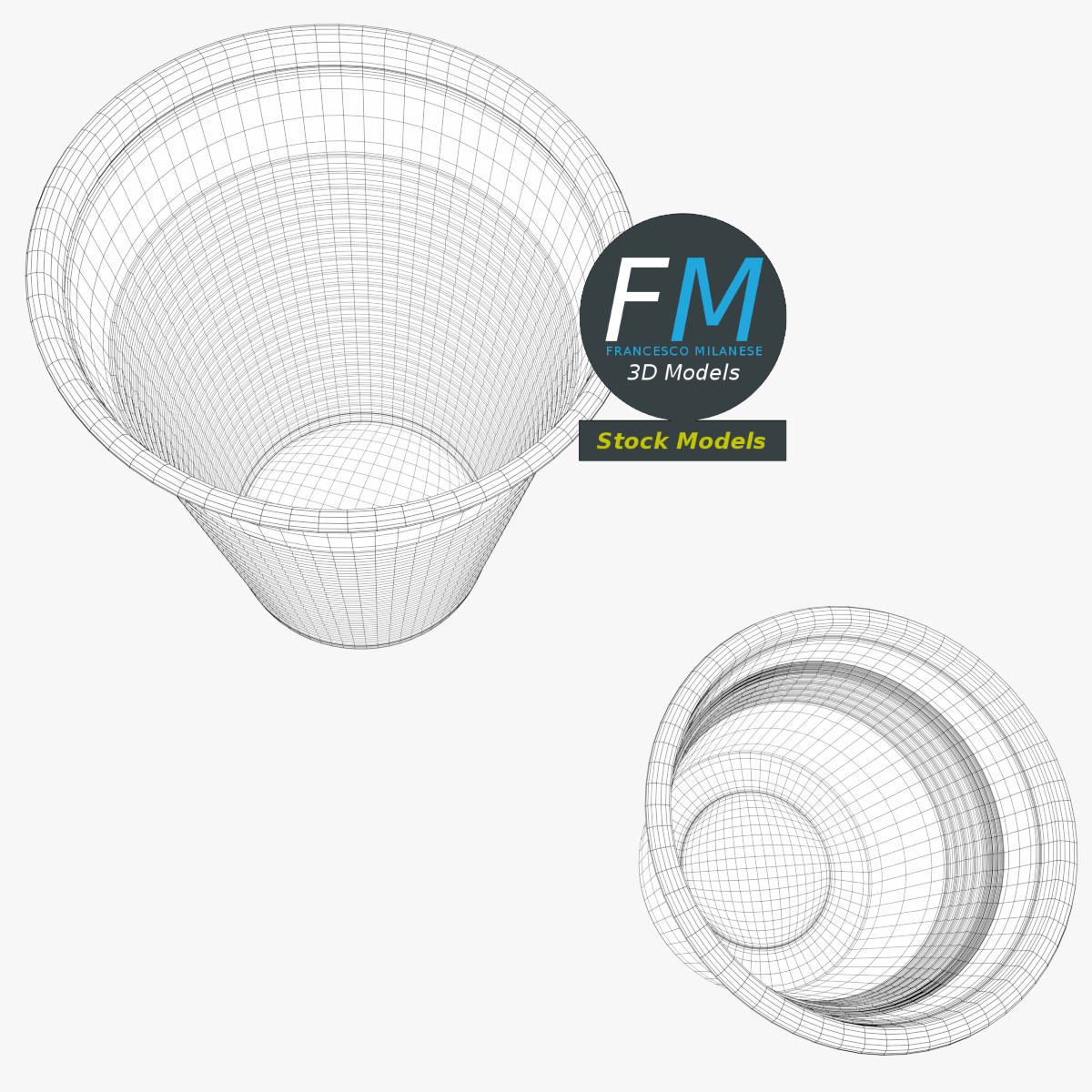 3D-Modell - Kunststoffbecher-Set - 08