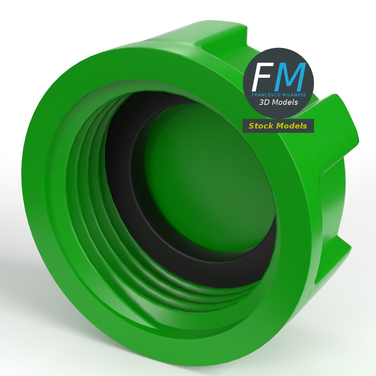 3D-Modell - Kunststoffkappe für Schlauch - 01