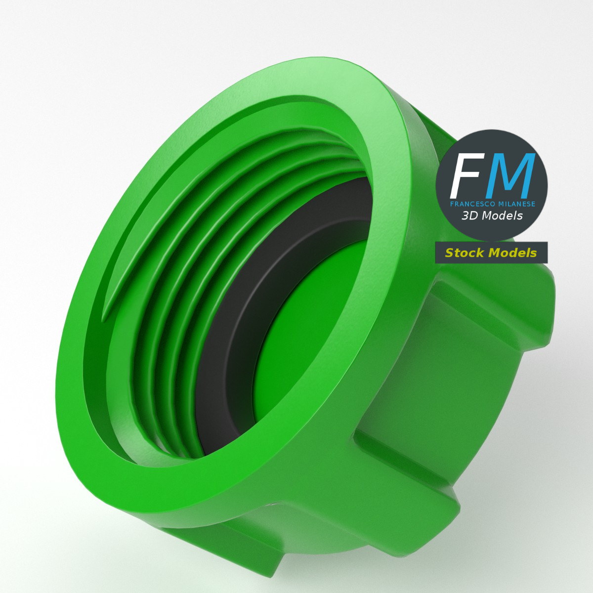 3D-Modell - Kunststoffkappe für Schlauch - 05