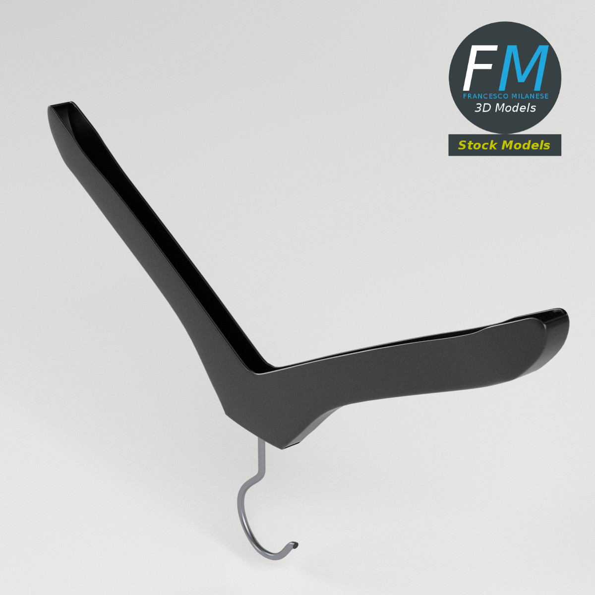 3D-Modell - Kunststoff-Kleiderbügel - 02