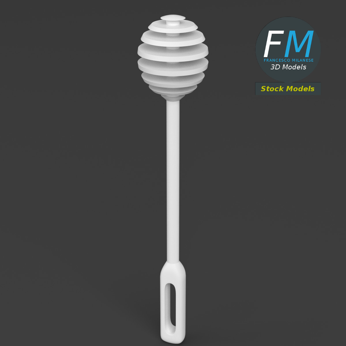 3D-Modell - Honiglöffel aus Kunststoff - 02