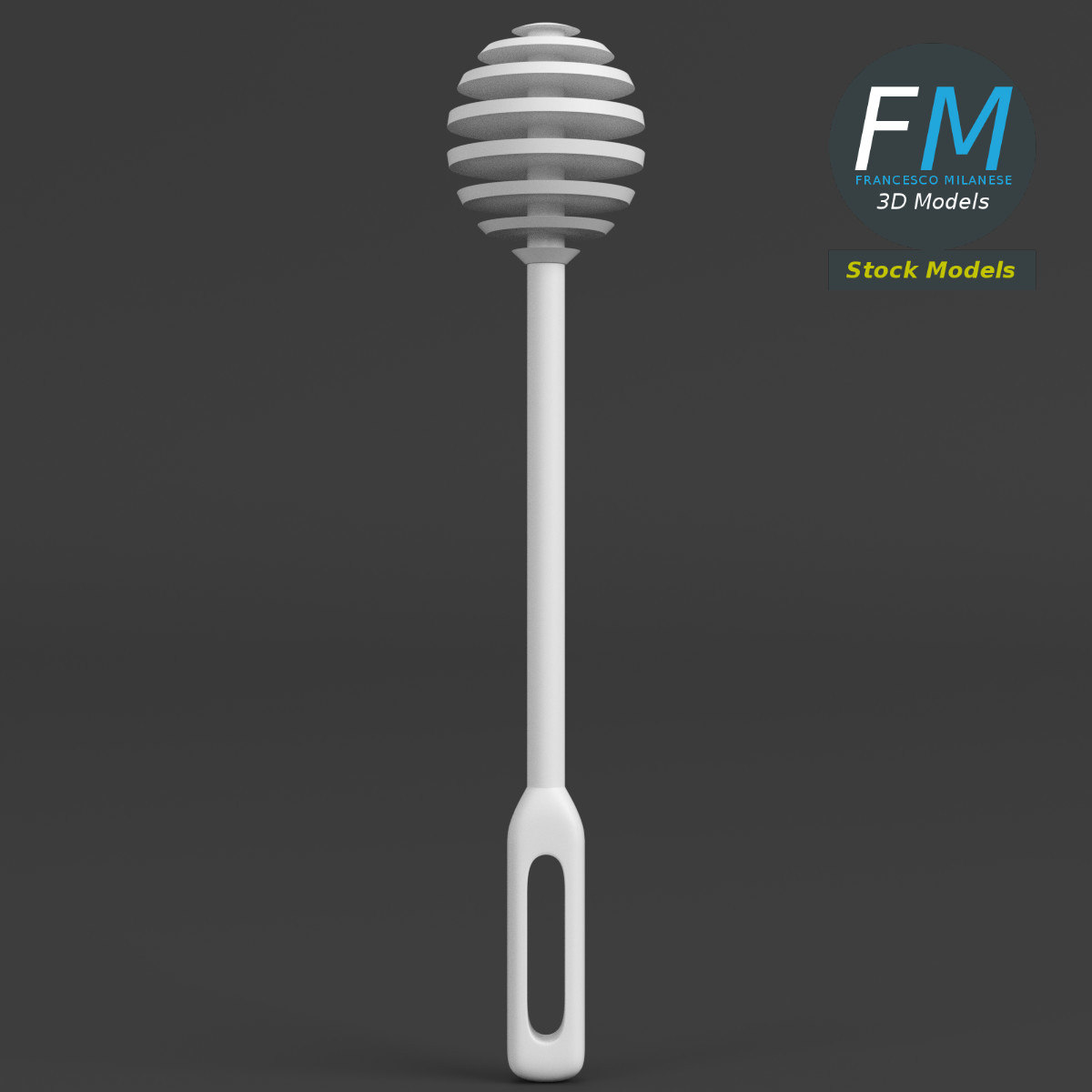 3D-Modell - Honiglöffel aus Kunststoff - 03