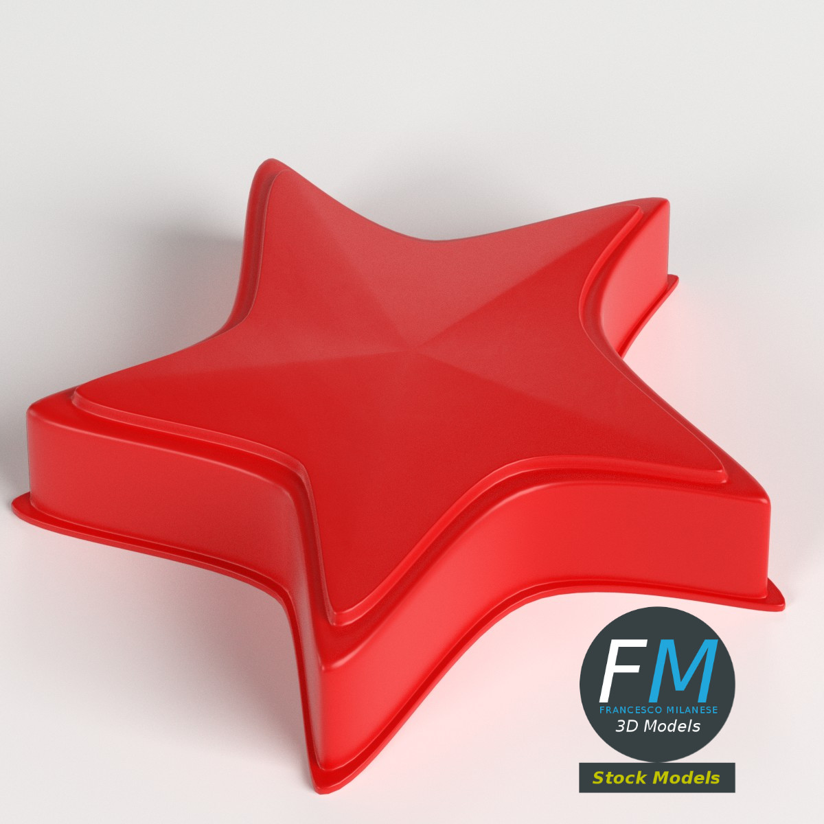 3D-Modell - Kunststoff-Stern als Strandspielzeug - 01