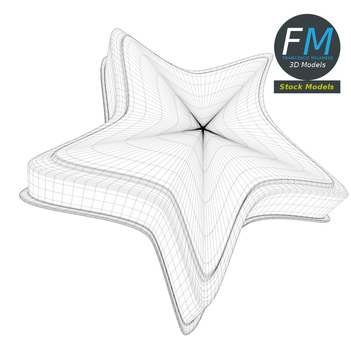 3D-Modell - Kunststoff-Stern als Strandspielzeug - 07