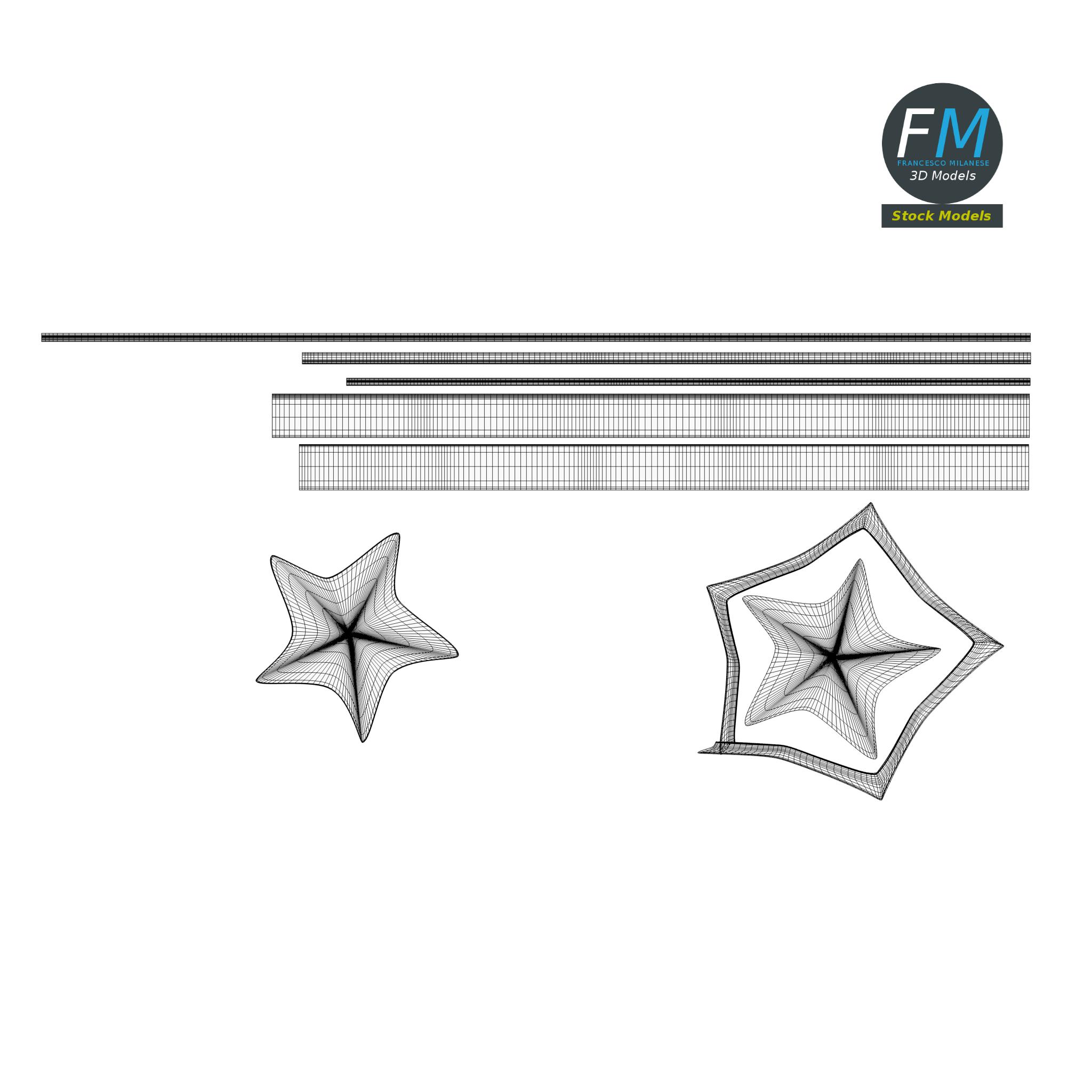 3D-Modell - Kunststoff-Stern als Strandspielzeug - 11 3D-Modell - Kunststoff-Stern als Strandspielzeug - 11