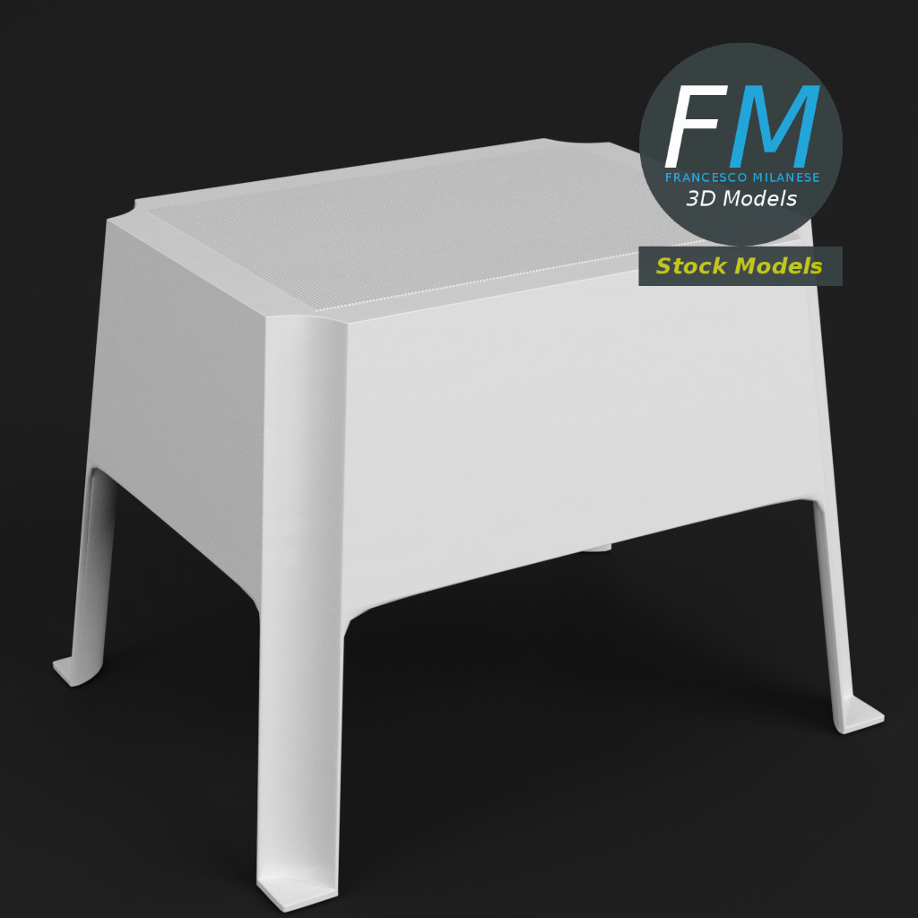 3D-Modell - Kunststoffhocker - 01