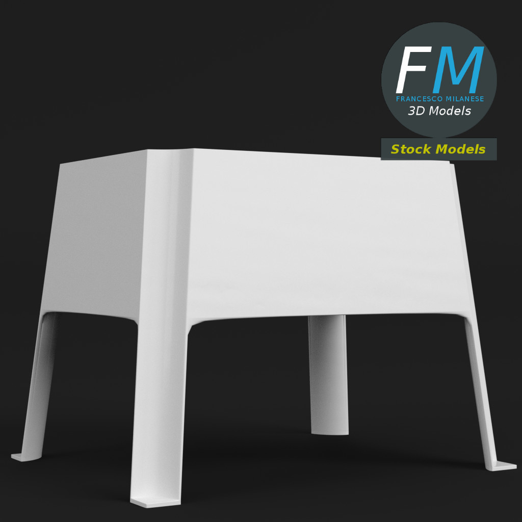 3D-Modell - Kunststoffhocker - 03