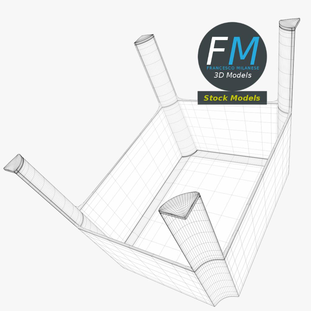 3D-Modell - Kunststoffhocker - 08