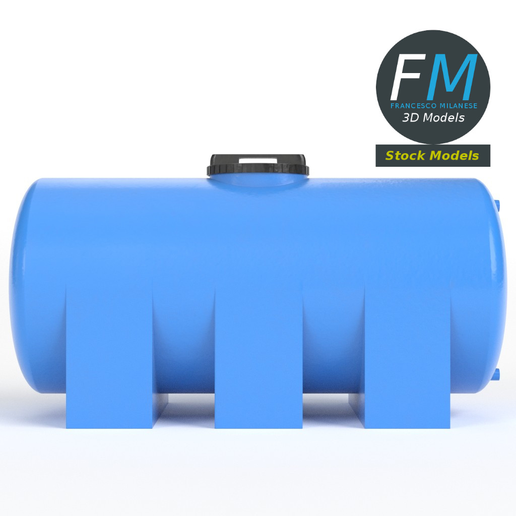3D-Modell - Kunststoff-Wasserspeichertank - 03