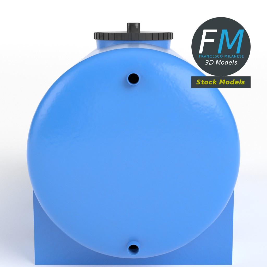 3D-Modell - Kunststoff-Wasserspeichertank - 04