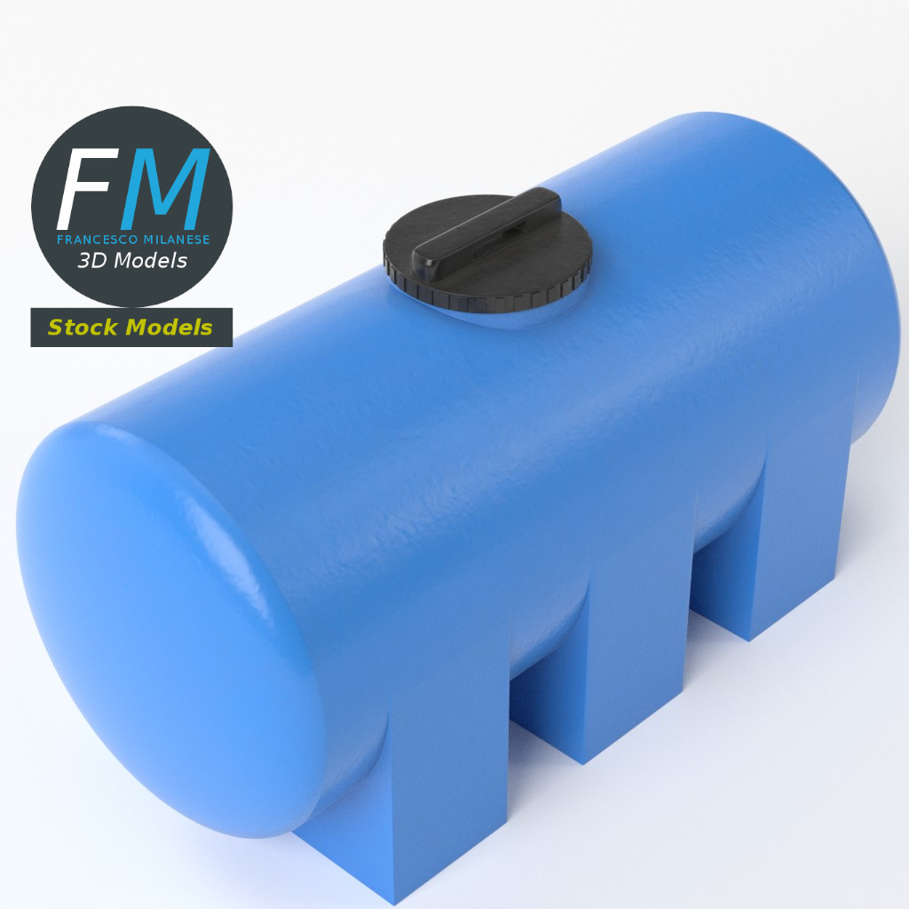 3D-Modell - Kunststoff-Wasserspeichertank - 05