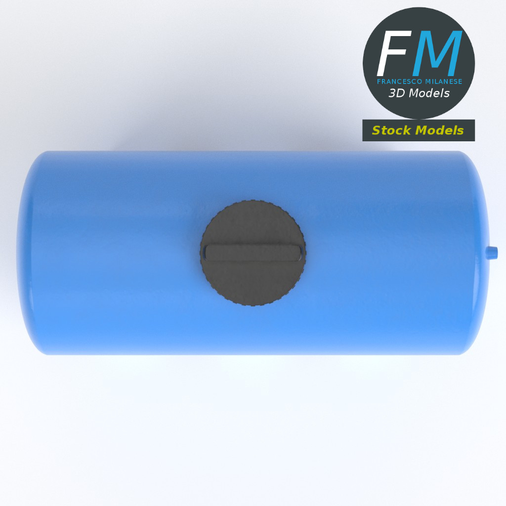 3D-Modell - Kunststoff-Wasserspeichertank - 06
