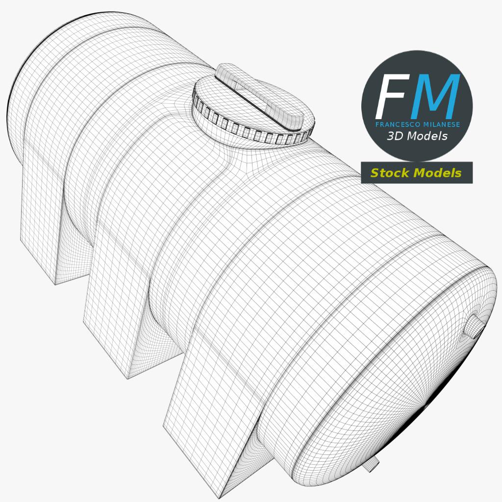 3D-Modell - Kunststoff-Wasserspeichertank - 08