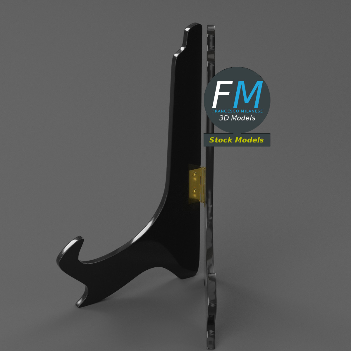 3D-Modell - Dekoteller mit Aufsteller - 05