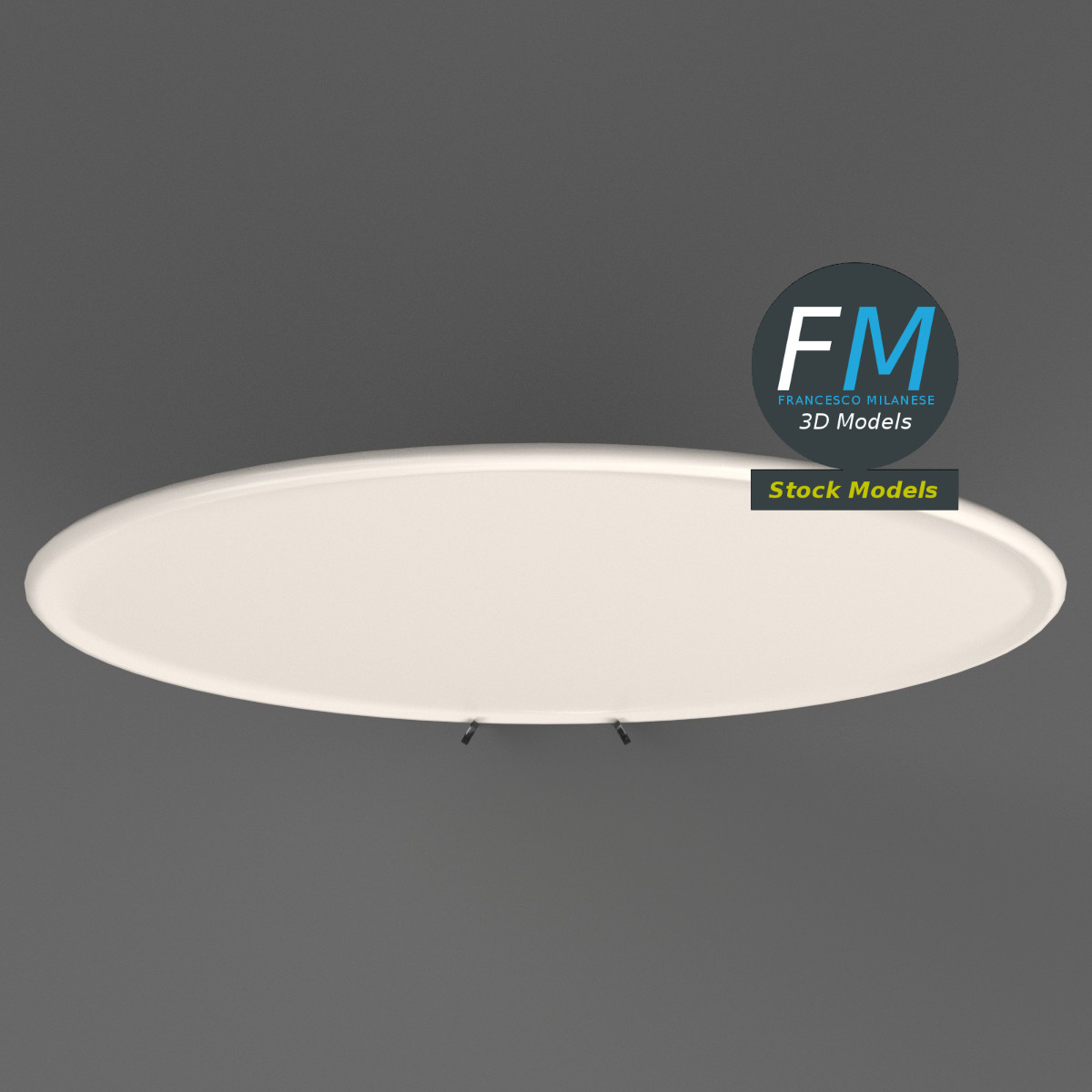 3D-Modell - Dekoteller mit Aufsteller - 06